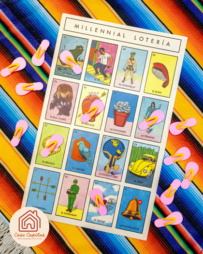 Chancla Lotería Fichas - Set of 50