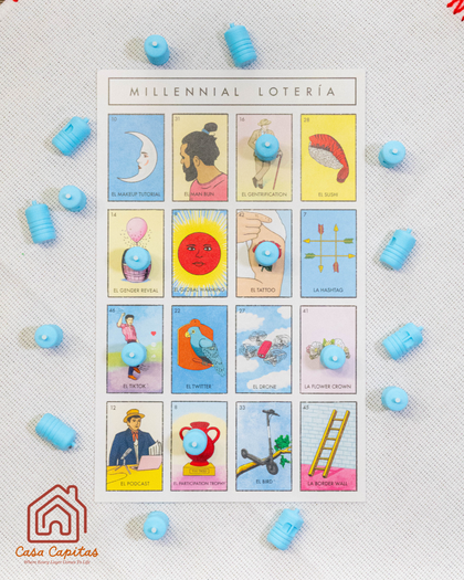 Garrafón Lotería Fichas - Set of 50