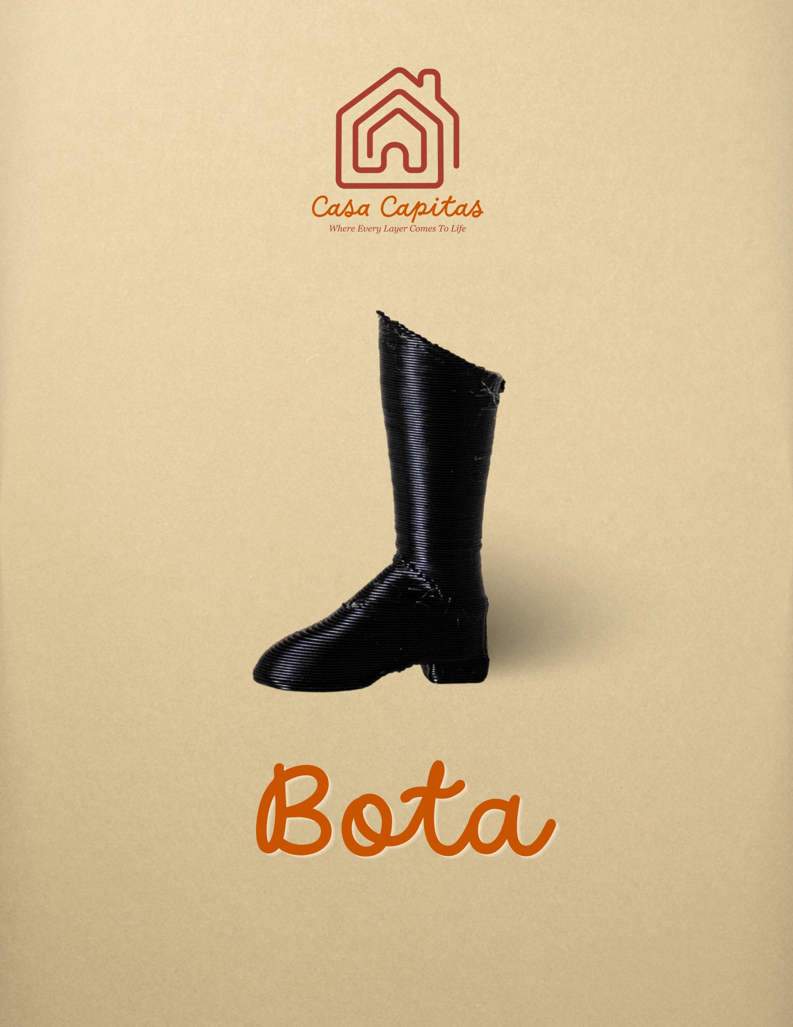 Boot — Casa Capitas 3D-printed ficha