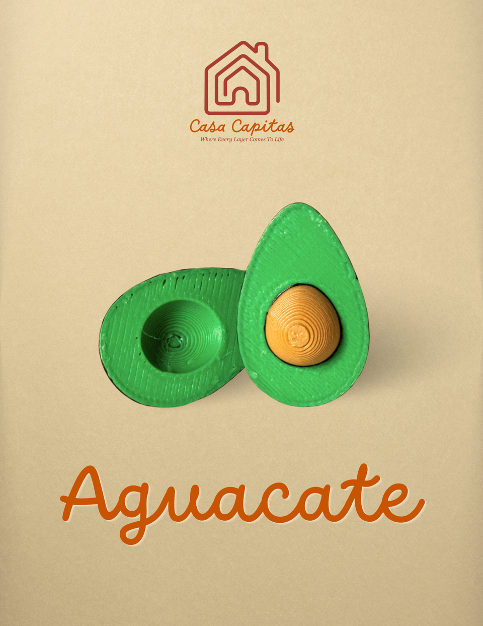 Aguacate Lotería Fichas - Set of 50